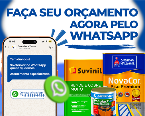 Produtos e soluções da Guanabara Tintas